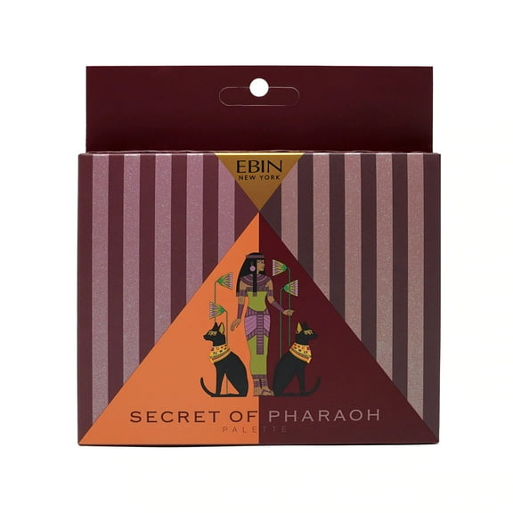 EBIN New York Secret of Pharaoh Eyeshadow Palette - Desert rode HD Pigmentation, Long Lasting, Cruelty Free, Smooth and soft texture