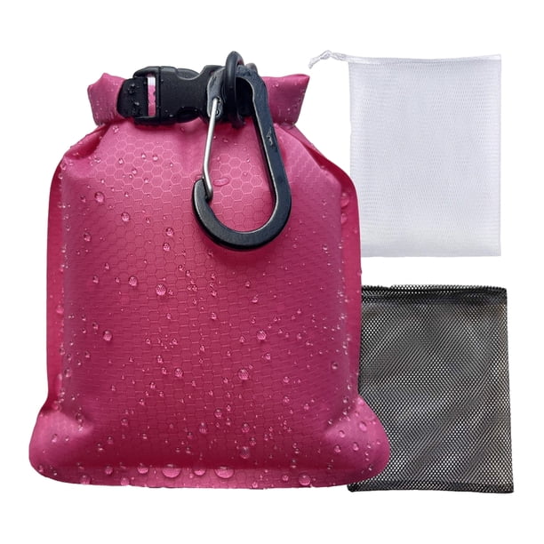 Bolsa de jabón de viaje, impermeable, a prueba de fugas, con redes de espuma, contenedor de jabón portátil para gimnasio, camping, natación, viajes y vacaciones.