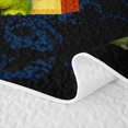 thumbnail image 5 of Homewish Dinosaur Twin Quilt Set for Boys Girls, Dino Letter F Twin Coverlet Set, 5 of 7