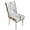 White Marble Texture, variant on TSOVTHRID Colorful Tie Dye Print Quilted Dining Chair Covers, Stretch Removable Chair Cushion Slipcovers with Elastic Band, Seat Covers for Dining Room, Kitchen, Set of 1