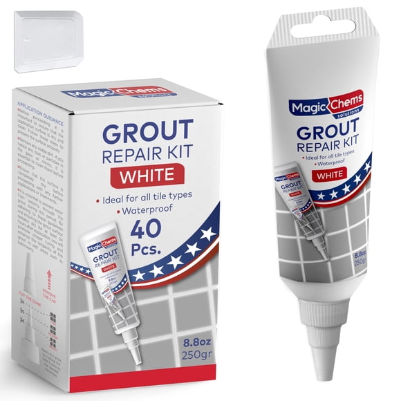 Reparador de juntas para azulejos Magic Chems blanco 250 g de secado rápido