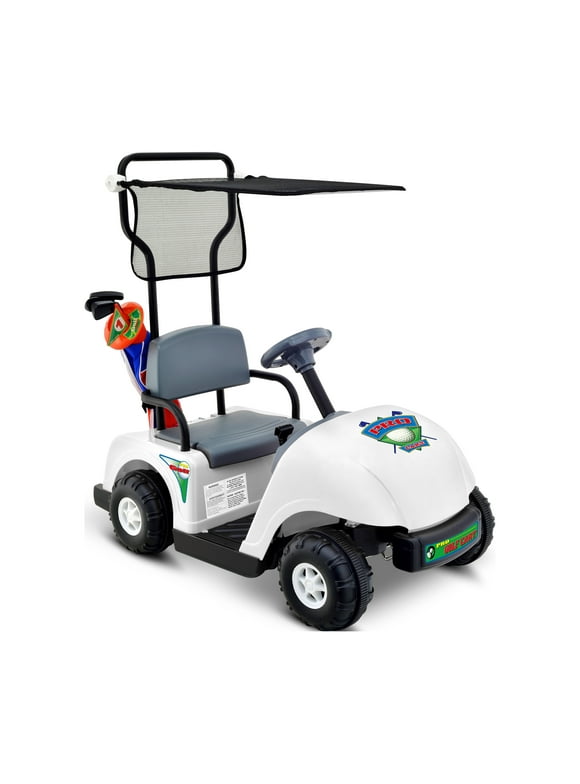 Kid Motorz Junior Pro Golf Cart Battery Powered Riding Toy - White