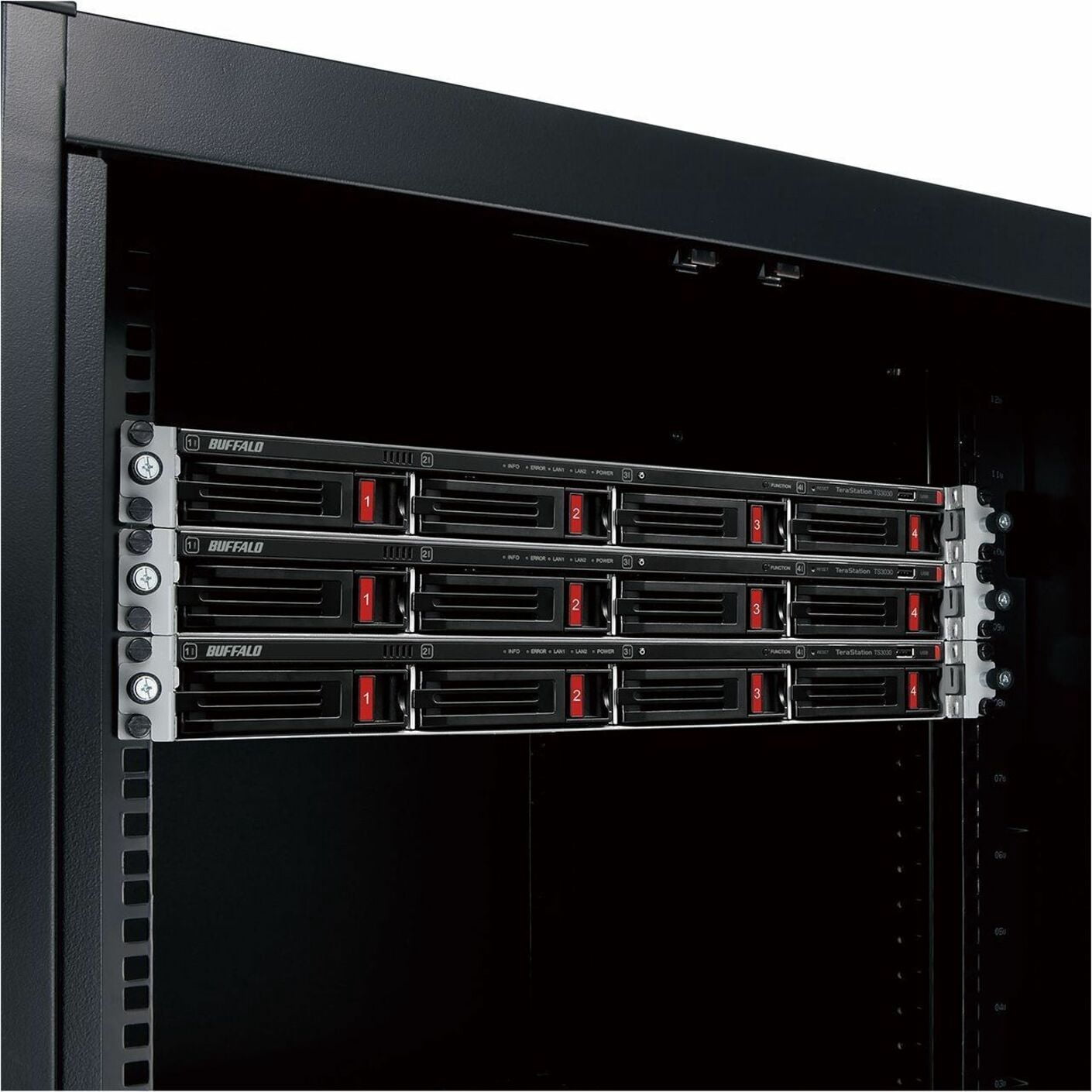 BUFFALO TeraStation 3430RN 4-Bay Secure SMB Rackmount NAS 16TB (4x4TB) with Hard Drives Included - Alpine AL524 Quad-core (4 Core) 2 GHz - 4 x HDD Supported - 4 x HDD Installed - 16 TB Installed HD...