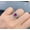 Rubies, variant on Women's Ring with Rubies Emeralds and Yellow Diamonds Fashion Geometry Zircon Adjustable Ring for Her