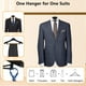 thumbnail image 5 of Colgador de ropa DEDU, 30 unidades, extra ancho, 45 cm, negro, 5 of 7