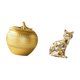 thumbnail image 5 of Estatua de gato, escultura de fruta, figura de cerámica de resina, decoración, escultura, adorno de escritorio, estante, estatua de escritorio, adecua, 5 of 8