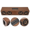 thumbnail image 4 of Wood  Speaker, Multi Format Wireless Speaker Surround Sound  For PC For Cellphone Brown Wood Grain, 4 of 8