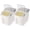 25 Liters (pack of 2), variant on 2-Pack 30 lbs Airtight Rice Storage Container with Wheels, 15L Food Bin for Flour and Pet Food