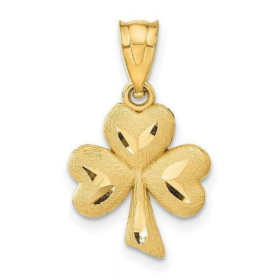 Finest Gold 14K Yellow Gold Shamrock Charm