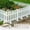 B, variant on White Plastic Garden Fence with Stakes, Decorative Border Edging for Lawns, Flower Beds, Vegetable Gardens, and Christmas Tree Areas, Outdoor Landscape Fencing