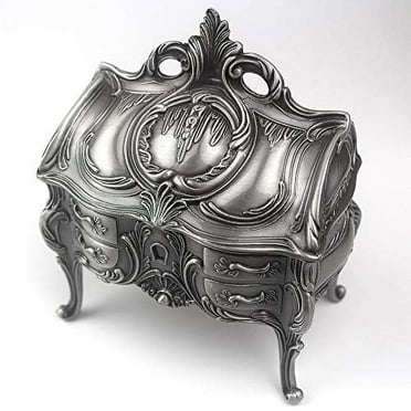 Sinzyo Tall Emboss Alloy Metal Music Box Wind Up Movement Musical Boxs for Christmas/Birthday/Valentine's Day Gift (Tune ; Anastasia ,Once Upon a December)