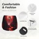 thumbnail image 4 of Balery Red Moon Lava Pantalones cortos deportivos para mujer con forro y dos bolsillos, elásticos, para entrenamiento, gimnasio, yoga-Small, 4 of 7