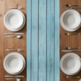 thumbnail image 4 of Table Runner 72 Inches Long for Kitchen Dining, Cute Pig Dresser Scarf Farmhouse, Dining Table Decorations for Wedding/Parties, Yellow Sunflowers Blue Wooden Vintage Art 13 x 72 In, 4 of 8