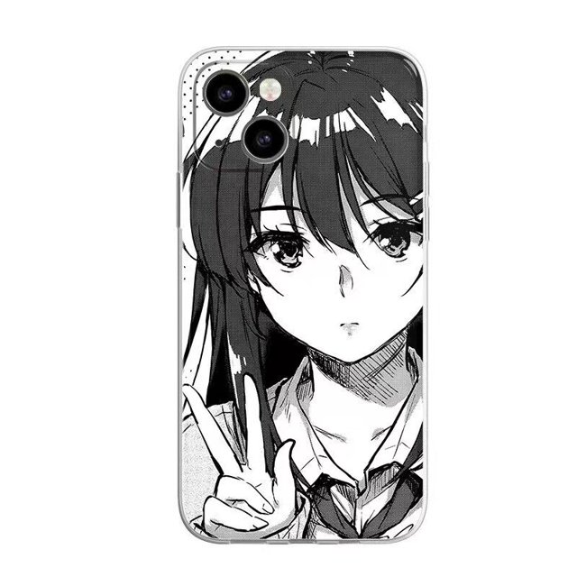Funda de anime de lujo para teléfono móvil, carcasa simple y creativa para iphone 11 pro max, 13, 12, X, XR, XS mini, 7 Plus, 8 Fivean unisex