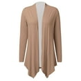 thumbnail image 4 of Women Fashion Long Sleeve Cardigan Autumn Lightweight Open Front Draped Mid Long Asymmetric Coat 3x Sweaters for Women plus Size And Cardigan Cardigan Polyester Lightweight Cardigan for Women for, 4 of 4