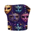 thumbnail image 4 of TIMIFIS Débardeurs Sans Bretelles pour Femmes Grande Taille Mode Carnaval Imprimé Sans Manches Fête de Vacances, 4 of 4