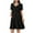 Black, variant on Diufon Maternity Plus Size Dress Short Sleeve V Neck Solid Color Button Dress Casual Loose Home Pregnant Dress