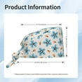 thumbnail image 4 of Yiaed Flower Leaves Print Turban Hat for Women Men Comfortable Adjustable Cleaning Working Cap with Sweatband, 4 of 4