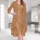 thumbnail image 2 of Conjunto de vestido camisero y cárdigan de tul para mujer Vestido informal de color sólido a la moda para fiesta de graduación, 2 of 8