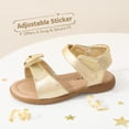 thumbnail image 2 of Sandalia DREAM PAIRS KSD213 Niñas Pequeñas Dorada con Moño Talla 10, 2 of 7