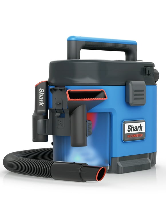 Shark MessMaster Portable Wet Dry Vacuum, Small Shop Vac, 1 Gallon Capacity, Corded, Handheld, VS100