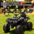 thumbnail image 3 of iRerts 24V Kids Ride on ATV, Ride on Toys for Toddlers Boys Girls Ages 3-6 Gifts, Powered Ride on Car Electric Cars for Kids with Bluetooth, Music, USB Port, Flags, Black, 3 of 7