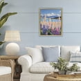 thumbnail image 3 of Stupell Industries Modern Mountains & Wildflowers by Lake Gold Floating Frame Canvas Art, 17 x 21, by The Prints Vibe, 3 of 8
