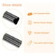 thumbnail image 3 of Uds Reutilizables Metal Pajitas, 8.5 Corazón Forma Acero Inoxidable Pajita para Beber Batido, Frío Bebida, Bebida (Negro), 3 of 7