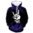 thumbnail image 3 of Sudadera con capucha con estampado gráfico de llamas geniales para hombre, sudadera con estampado 3D de calavera con gestos, sudadera informal, sudaderas holgadas, camisetas de manga larga, 3 of 5