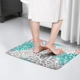 thumbnail image 4 of Orange Floral and Petal Pattern Flannel Non Slip Door Rugs,Washable Door Mats Indoor,Decorative Door Mats,Dirt-Resistant and Absorbent Doormat for Entrance,Bedroom,Kitchen,Bathroom,31.5x17in(80x43cm), 4 of 4
