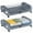 Gray, variant on TAIMASI 2-Pack Under Bed Storage with Wheels, Under the Bed Storage Containers with Clear Lids & Label, Underbed Storage Bins for Clothes, Shoes - Black