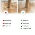 thumbnail image 3 of 60Pcs Thicken Self Adhesive Felt Chair Leg Pads Floor Protectors Furniture Legs Table Leg Covers Square Bottom Anti-Slip Pads(1.77'',Brown), 3 of 6