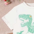 thumbnail image 4 of NAISIBABY Boys Outfit Sets, Graphic Short Sleeve T-Shirt & Shorts 2-Piece Summer Casual Trendy Clothing Sets White Size 7, 4 of 5