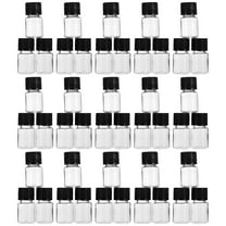 50pcs Clear Liquid Sample Bottles Small Empty Essential Oil Containers with Screw Caps