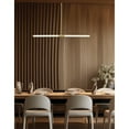 thumbnail image 2 of Dainolite 20W Horizontal Pendant Aged Brass with White Acrylic Diffusers, 2 of 3