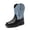 BLUE/BLACK, variant on Toddler Little Boys Girls Cowboy Boots Kids Western Square Toe Riding Mid Calf Boots