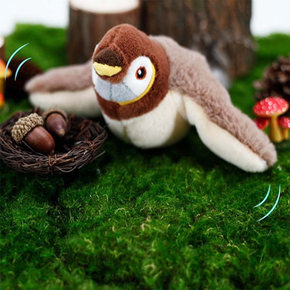 Interactive Simulated Chirping Toy - Flappy Bird Cat Toy, Electronic Flapping Self Flying Bird Toys for Cats.