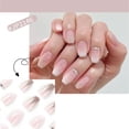 thumbnail image 4 of Fofosbeauty 24pcs Press on Nails Tips, Coffin Acrylic Nails, Gentle gradient Gold Dust Pink, 4 of 7