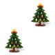 thumbnail image 1 of Naiovety de decoración de árbol de Navidad adorno de muñeca escritorio centro de decoración Metal artesanía granja decorativa Verde METRO 2piezas Naiovety CBP160602, 1 of 6