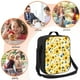 thumbnail image 5 of Disketp Navy Blue Leaf Sunflower Bolsa Térmica Estampada para Almuerzo, Lonchera para Hombres y Mujeres Adultos, 5 of 7