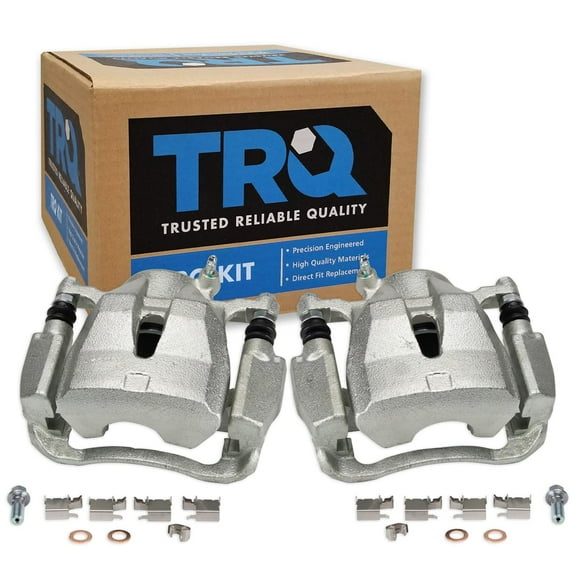 TRQ Front Brake Caliper Set Compatible with 2009-2010 Pontiac Vibe 2016 Scion iM 2011-2016 tC 2017-2018 Toyota Corolla iM 2009-2013 Matrix 2016-2020 Mirai 2006-2020 RAV4
