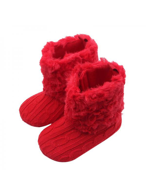 Baby Girl Boy Snow Boots Winter Booties Infant Toddler Newborn Crib Shoes 0-18M 