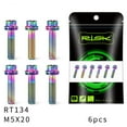 thumbnail image 1 of M5x18/20mm bicycle titanium alloy stem screw with spacer front fork, 1 of 8