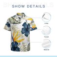 thumbnail image 7 of High Quality Hawaiian Shirts for Men Short Sleeve Aloha Beach Shirt Floral Summer Casual Button Down Shirts Blouses GOHYXI, 7 of 7