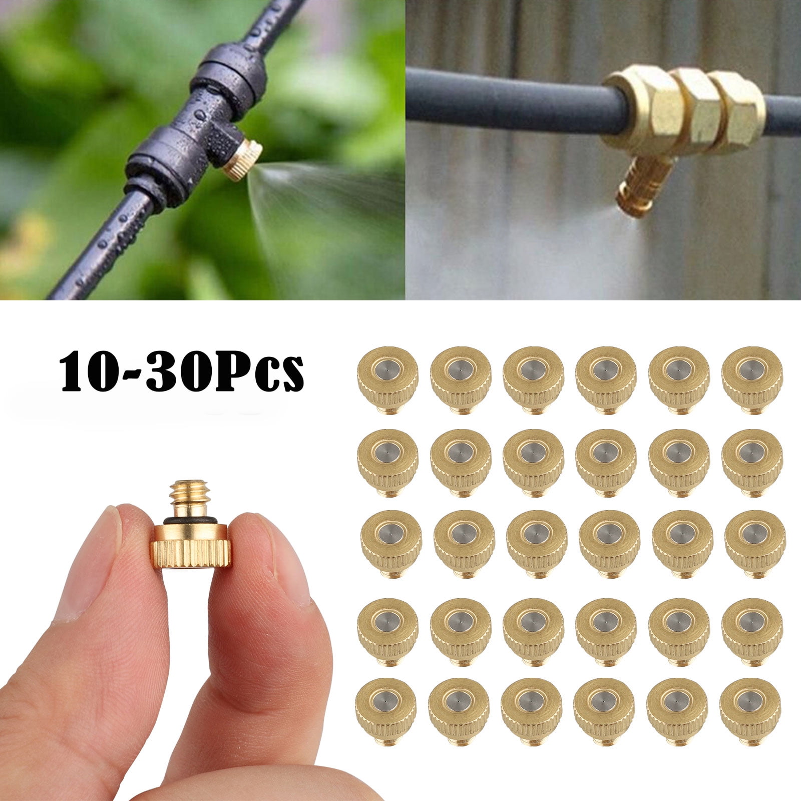 EEEKit 0.012" Orifice (0.3mm) Thread UNC 10/24 Brass Misting Nozzles