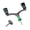 Green, variant on Fishing Reel Double Arm Handle Grip Aluminum Alloy Arm Double-end Handle Grip for 1000-4000 Model