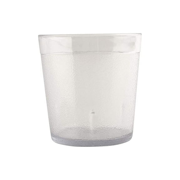 G.E.T. Heavy-Duty Shatterproof Stackable Plastic Tumbler Cups, BPA Free, 10 Ounce, Clear (Set of 12)