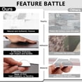 thumbnail image 4 of OYASIMI 1-sheet Marble White Peel and Stick Backsplash, 12‘‘ PVC Ceramic Look Subway Tile, Waterproof Peel and Stick Wall Tiles for Kitchen and Bathrrom, 4 of 6