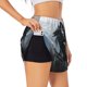 thumbnail image 1 of Balery Valley Gray Dragon Pantalones cortos deportivos para mujer con forro y dos bolsillos, elásticos, para entrenamiento, gimnasio, yoga-Large, 1 of 7