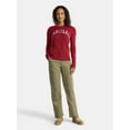 thumbnail image 3 of Time and Tru Women's and Women's Plus Holiday Talking Sweater with Long Sleeves, Midweight, Sizes XS-4X, 3 of 6